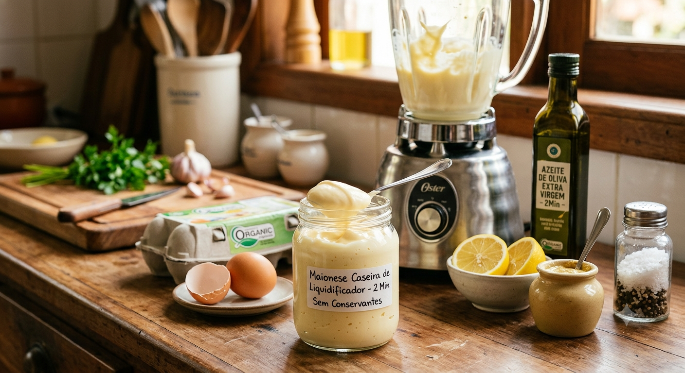 Image for Maionese Caseira de Liquidificador: A Receita Perfeita em 2 Minutos, Sem Conservantes!