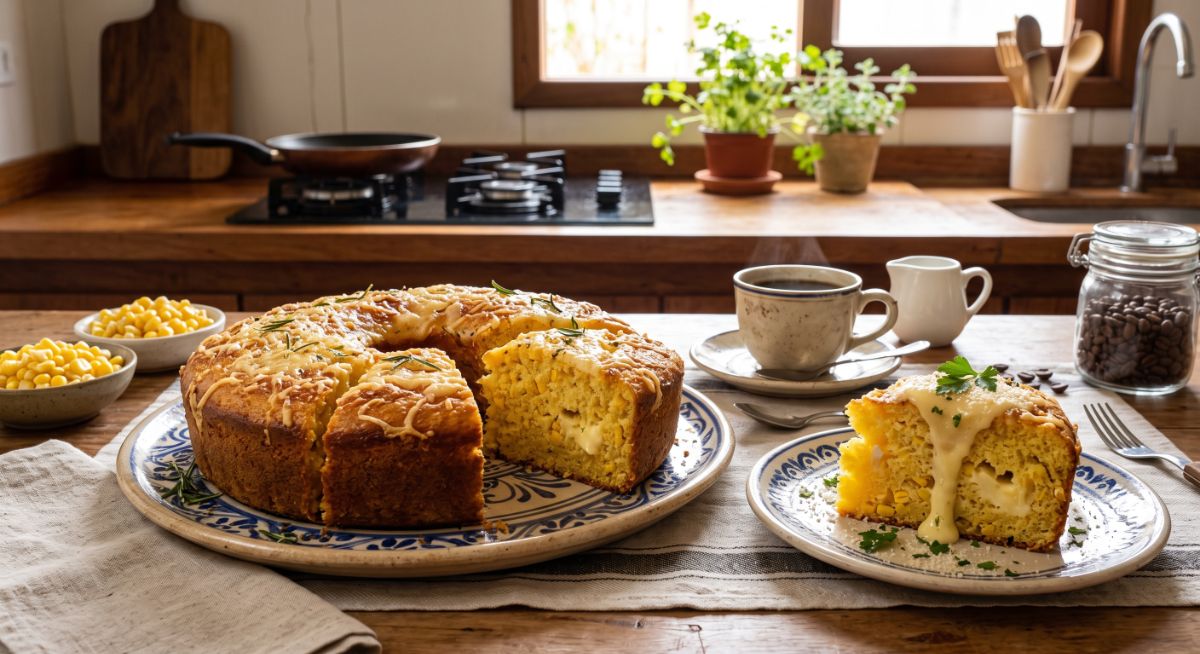 Image for Bolo de Milho com Queijo: A Receita Perfeita para um Café da Tarde Saboroso e Prático